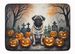 Fawn Pug Spooky Halloween Memory Foam Kitchen Mat Machine Washable Anti-Fatigue Mat Cushion Comfort Bath Mat Or Kitchen Rug_maomaolike.com