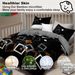 6 Piece Soft All-Season Washed Microfiber And Viscose Comforter Set , With Comforter, Sheet, Pillowcases & Shams, Print, Flowerd, Moisture-Wicking, Silky Soft Texture, Cooling, Breathable, Easy Care_maomaolike.com