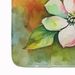 Virginia American Dogwood In Watercolor Memory Foam Kitchen Mat Machine Washable Anti-Fatigue Mat Cushion Comfort Bath Mat Or Kitchen Rug_maomaolike.com