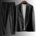 Men's Clothing 2026 New Simple Casual Linen Suit For Men Spring And Summer Thin Style Youth Korean Style Fashion Summer Loose Handsome Two-Piece Suit_maomaolike.com