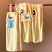 Big Eye Cute Towel Four-Piece Set Student Bath Skirt Coral Fleece Quick-Dry Absorbent Bathrobe Dormitory Use Home_maomaolike.com