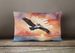 Birds, Birds, Birds Throw Pillow Throw Pillow For Indoor Couch Bed Outdoor Patio Washable, Pelican Fiery Sunset 7511,12Hx16W_maomaolike.com
