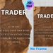 Trader Definition Painting Poster, Vintage Distressed Typographic Poster, Inspirational Finance-themed Decor Ideal For Home Office Or Trading_maomaolike.com