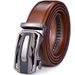 HOT Ratchet Dress Genuine Leather Belts for Men with Automatic Buckle_maomaolike.com