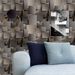 3D Line Self-Adhesive Sofa Background Wall TV Metal Grid PVC Wallpaper_maomaolike.com