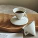 Coffee Cup Retro Ins Style Bone Porcelain Triangular Cone Cup Retro Ceramic Latte Cup And Saucer Set Bone Porcelain Coffee Cup_maomaolike.com
