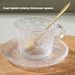 New Glass Coffee Cup And Plate Set Household Tableware With Spoon Set Luxury Gold Border Dessert Dim Sum Plate Gift_maomaolike.com