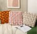 1pc Plush Knotted Square Pillow - Soft Geometric Design, Friendly Fabric For Home Decor, Office, Living Room, Bedroom Sofa Cushion, Decorative Pillows_maomaolike.com