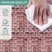Self-adhesive Pattern Restaurant Wallpaper Waterproof Moisture-proof Red Brick Wall Sticker_maomaolike.com