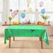 137 X 274cm Plastic Tablecloth Rectangle Table Covers Metallic Party Tablecloth Foil Table Cover For Birthday Wedding Christmas Green 12PCS_maomaolike.com