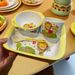 Grade Tableware Cartoon Set Cute Children's Complementary Food Baby Plate Rice Bowl Easy Clean And Resistant To Falling_maomaolike.com