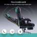 High Back Massage Reclining Office Chair With Footrest, Home Office Executive Computer Desk Chair With Massaging Lumbar Cushion, Adjustable Angle, Breathable Thick Padding For Comfort_maomaolike.com