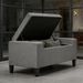 Ottoman Bench With Lift Top And Rubberwood Legs Upholstered Entryway Bench With Storage_maomaolike.com