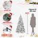 6ft PVC/Hard Needle Mixed Flocked Tree_maomaolike.com