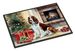 Welsh Springer Spaniel Cozy Christmas Doormat Front Door Mat Indoor Outdoor Rugs For Entryway, Non Slip Washable Low Pile, 24H X 36W_maomaolike.com