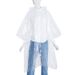 Export-ready Transparent Disposable Plastic Square Cape, Rain Poncho, Can Be Printed_maomaolike.com