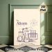 Atom Themed Painting Poster, Vintage Line Art Scientific Chemistry Scene Poster, Informative Science Decor Ideal For Lab, Study Room_maomaolike.com