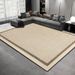 Living Room Rug Large Size Gorgeous Gold Frame Design Bedroom Rug Plush Thickened Machine Washable Thickened Underlay Interior Decorative Rug_maomaolike.com