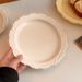 French Ceramic Retro High-end Relief Dining Plate_maomaolike.com
