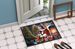 Greater Swiss Mountain Dog And Santa Claus Doormat Front Door Mat Indoor Outdoor Rugs For Entryway, Non Slip Washable Low Pile, 24H X 36W_maomaolike.com
