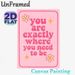 Inspirational Quote Painting Poster, Soft Pink Retro-style Typography Poster, Warm Encouraging Message With Daisy & Star Accents, Suitable For_maomaolike.com