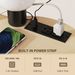 Round Side Table With Charging Station, 3-Tier End Table With Fabric Storage Bag And Shelf, Natural Wood_maomaolike.com