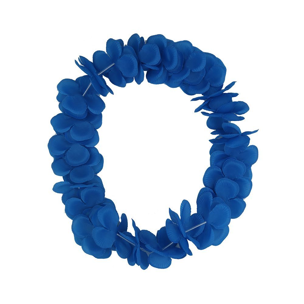 Colorful Tropical Dance Flower Necklace Bracelets Headband For Luau Party Summer Beach Decoration 50*50cm 24Pcs_maomaolike.com