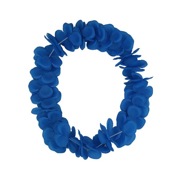 Colorful Tropical Dance Flower Necklace Bracelets Headband For Luau Party Summer Beach Decoration 50*50cm 24Pcs_maomaolike.com