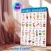 Arabic Alphabet Painting Poster, Cute Cartoon Animal Matching Arabic Letters Poster, Practical Aid For Arabic Language Learning, Ideal For Study Rooms_maomaolike.com