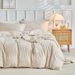 Flower Bohemian Quilt Duvet Cover Three Piece Bedding Set_maomaolike.com