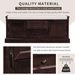Storage Bench With 2 Drawers And 2 Cabinets,Shoe Bench With Removable Cushion For Living Room,Entryway_maomaolike.com