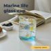 Blue Ocean Shell Glass Cup, High Borosilicate Heat-resistant, Beautiful And Cute Cup, Coffee Cup, Milk Cup_maomaolike.com