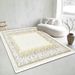 Living Room Rug,Large Rug,Oversized, Gold Leaves Design,Bedroom Rug,Soft And Thick, Machine Washable, Thickened Rug, Bedside Rug,Decorative Indoor Rug_maomaolike.com