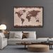 Coffee Bean World Map Heart-Shaped Coffee Beans Valentine's Day Theme Romantic Symbols Healing Visuals ‘Love And Coffee’ Decorative Artwork_maomaolike.com