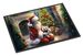 Westie And Santa Claus Doormat Front Door Mat Indoor Outdoor Rugs For Entryway, Non Slip Washable Low Pile, 24H X 36W_maomaolike.com