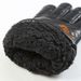 Warm gloves men's fleece thickened PU leather gloves fashion classic open smile gloves outdoor riding windproof and coldproof_maomaolike.com
