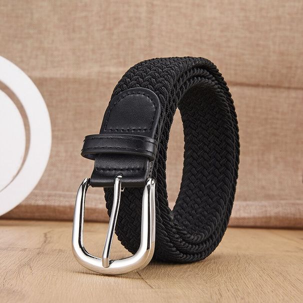 Men's Casual Woven Elastic Outdoor Sports Women's No Need For Punching Climbing Work Belt For Men Women Fashion_maomaolike.com