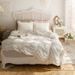 Wholesale Korean Style Princess Pure Washed Four-Piece Full Cotton Bow Tie Pleated Bed Skirt 4-Piece Set_maomaolike.com