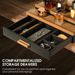Wooden Tiered Perfume Organizer, Countertop Cosmetic Display Stand With Drawers & Hidden Multi-Functional Storage Layer For Dresser Counter Storage_maomaolike.com