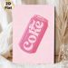 Diet Coke Can Painting Poster, Pastel Pink Retro Cartoon Style Poster, Eye-catching Beverage-themed Wall Decor Ideal For Bedroom, Living Room, Kitchen_maomaolike.com