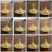 Arabian Gold Luxurious Hollow Zinc Alloy Candle Holder Ornament Furniture Middle Eastern Incense Burner_maomaolike.com