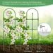 97 * 120cm Outdoor Climbing Plant Garden Fence, Green Horticultural Climbing Trellis, Flower Growth Support Frame_maomaolike.com