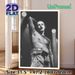 Stage Performer Painting Poster, Monochrome Dramatic Live Stage Scene Poster, Atmospheric Performance-themed Decor For Bedroom, Music Studio_maomaolike.com