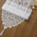 Warp Knitted Lace Tassel Home Dining Cloth Table Runner Decoration_maomaolike.com