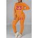 Women's Clothing Large size fat woman autumn and winter women's clothing printed personality casual two piece suit_maomaolike.com