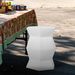 16.75 Inch/17 Inch/17.25 Inch/17.75inch Drum Stool Ceramic Side Table Hollow White Cutwork Traditional Garden Stool Hollow Outdoor Side Table_maomaolike.com