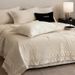 Wabi-Sabi Style Premium Gold Velvet Integrated Four-Piece Set Warm Quilted Bed Sheet Heating Room Autumn Winter Quilt_maomaolike.com