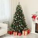 6ft Artificial Christmas Tree, Xmas Tree With 1000 Branch Tips, Auto Open, Holiday Décor With Steel Base For Home Office, Green_maomaolike.com