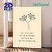 Lotus & Positive Affirmation Painting Poster, Minimalist Line Art Poster, Soothing Uplifting Message Ideal For Bedroom, Living Room, Meditation Area_maomaolike.com