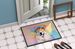 Great Pyrenees Hippie Dawg Doormat Front Door Mat Indoor Outdoor Rugs For Entryway, Non Slip Washable Low Pile, 24H X 36W_maomaolike.com
